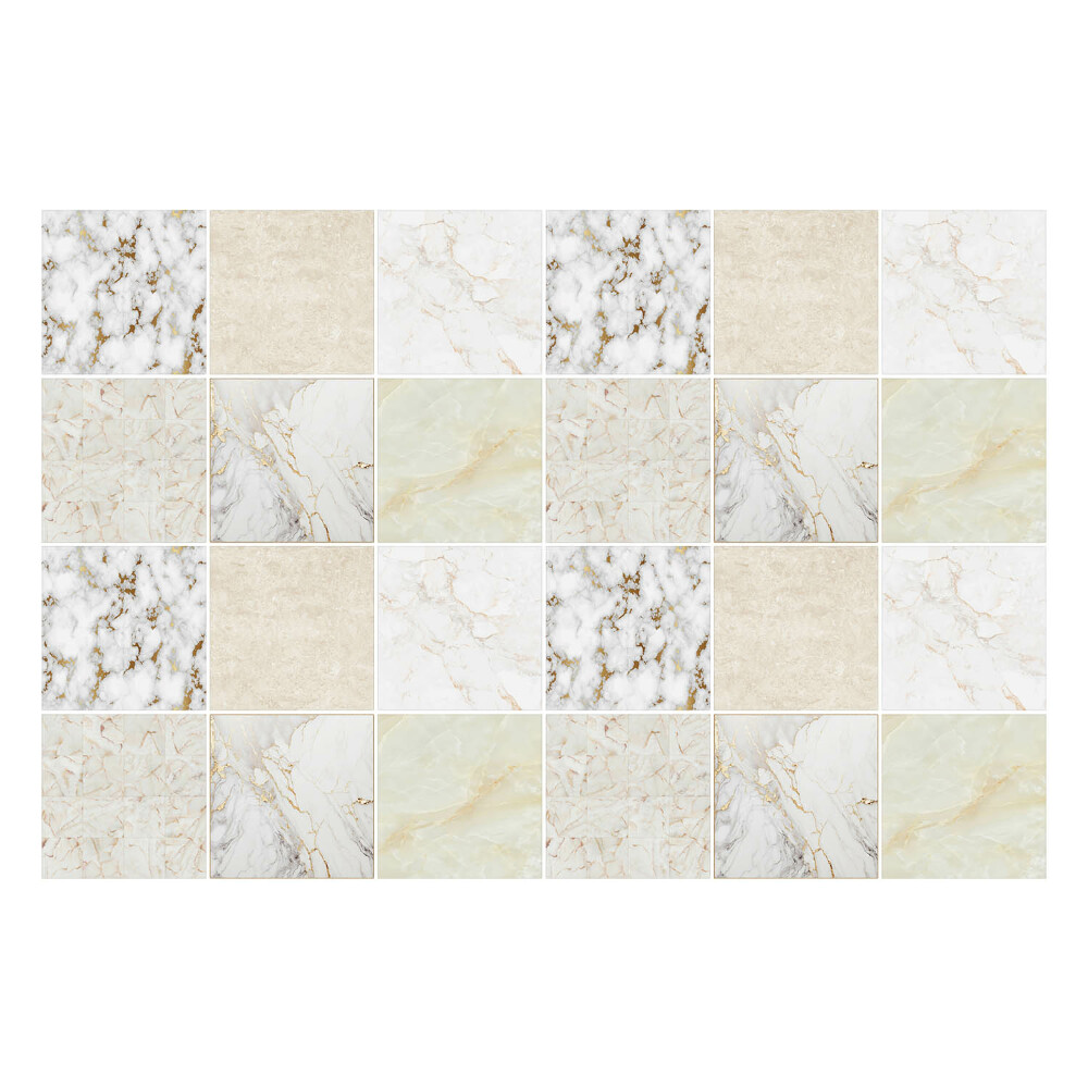 Autocolante gresie si faianta Mozaic elegant din marmură