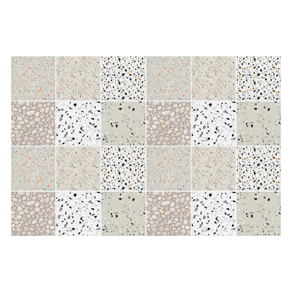 Autocolante gresie si faianta Mozaic de texturi de piatră