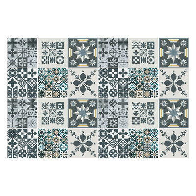 Autocolante gresie si faianta Flori și figuri geometrice