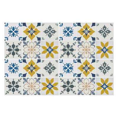 Autocolante pentru gresie Motive florale în aranjament