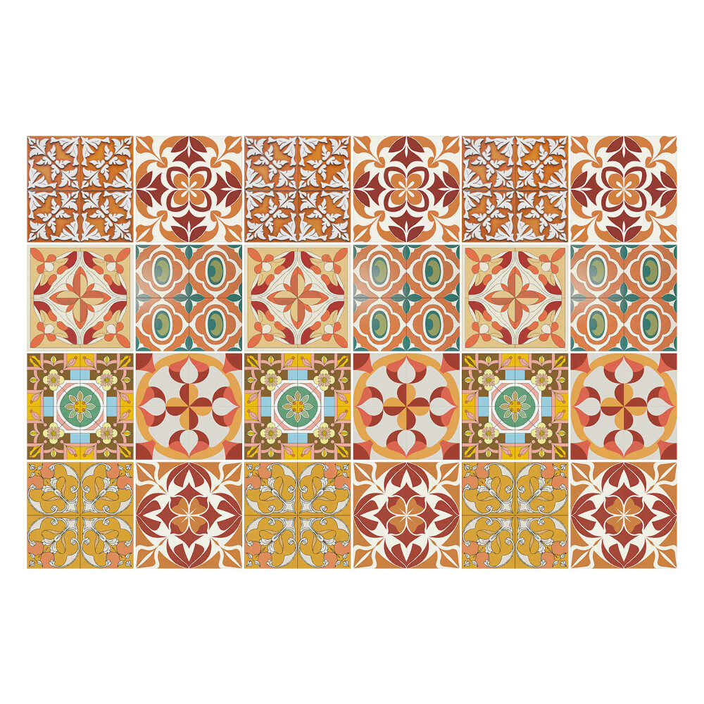 Autocolante gresie si faianta Compoziție de plăci vintage