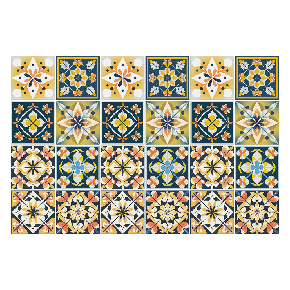 Autocolante gresie si faianta Compoziție de plăci marocane