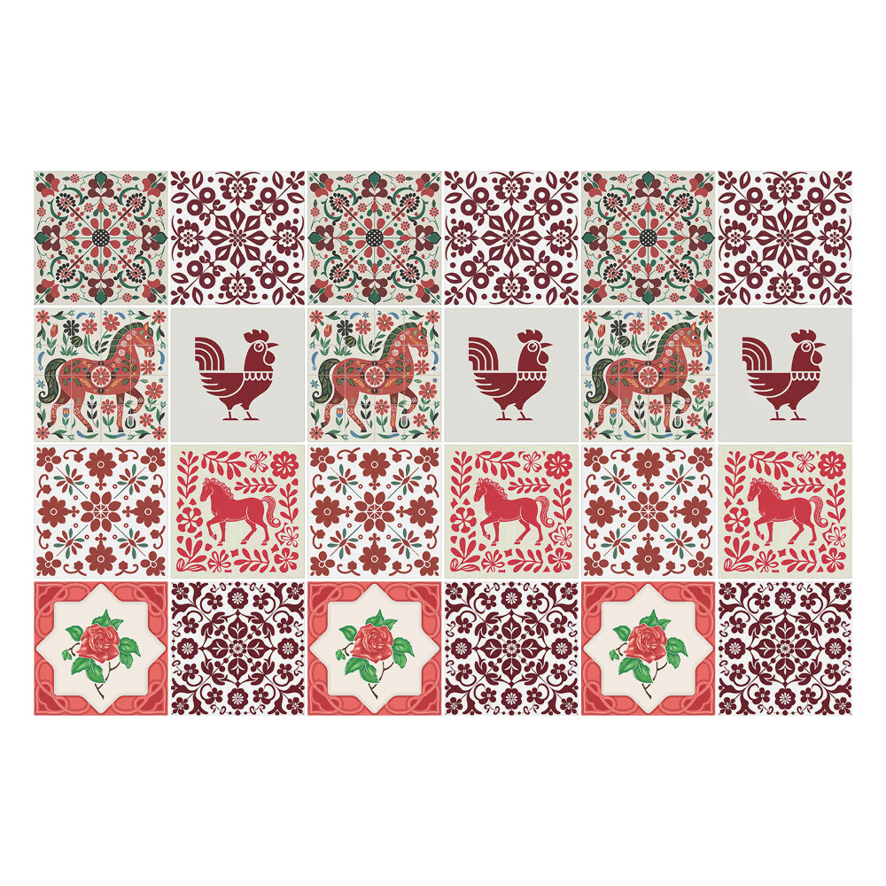 Autocolante gresie si faianta Motive populare tradiționale