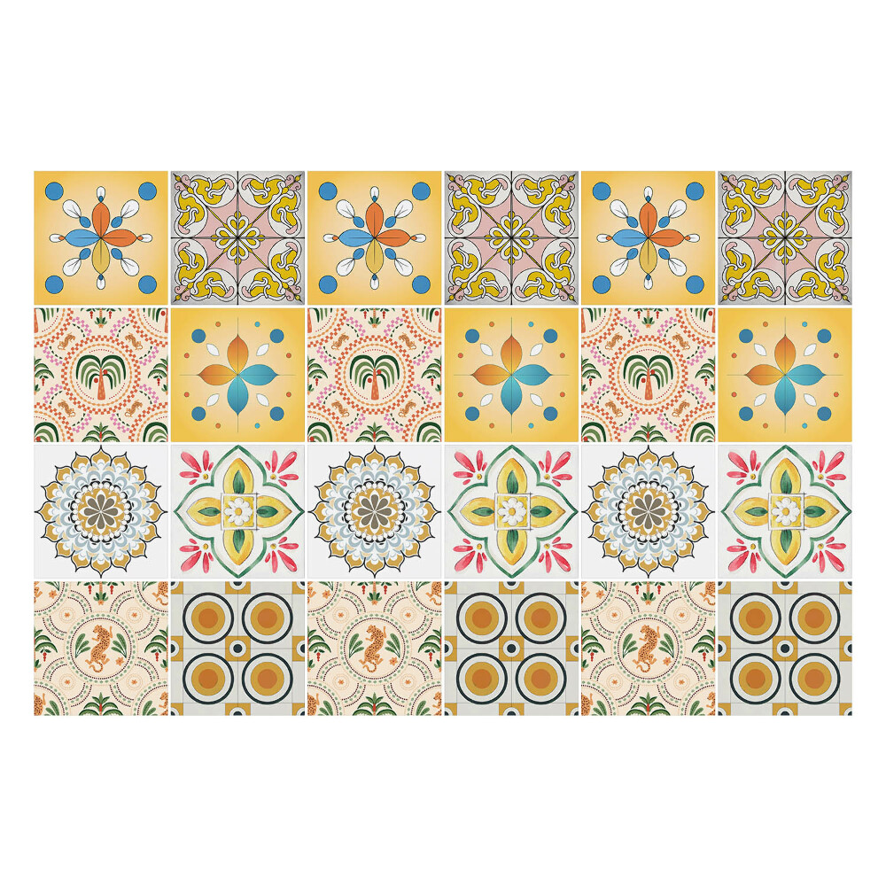 Autocolante pentru gresie Design tropical