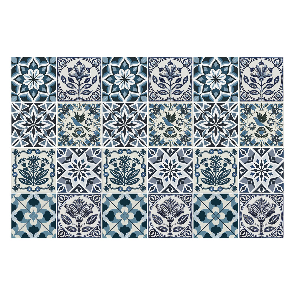 Autocolante gresie si faianta Motive geometrice florale