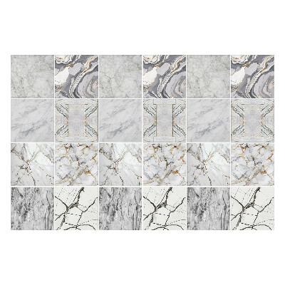 Autocolante pentru gresie Motive elegante din marmură