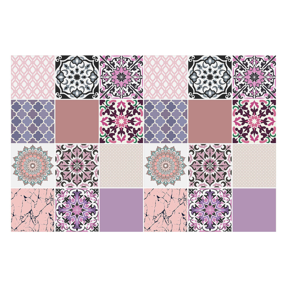 Autocolante pentru gresie Compoziții pastelate