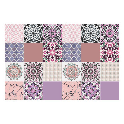 Autocolante pentru gresie Compoziții pastelate