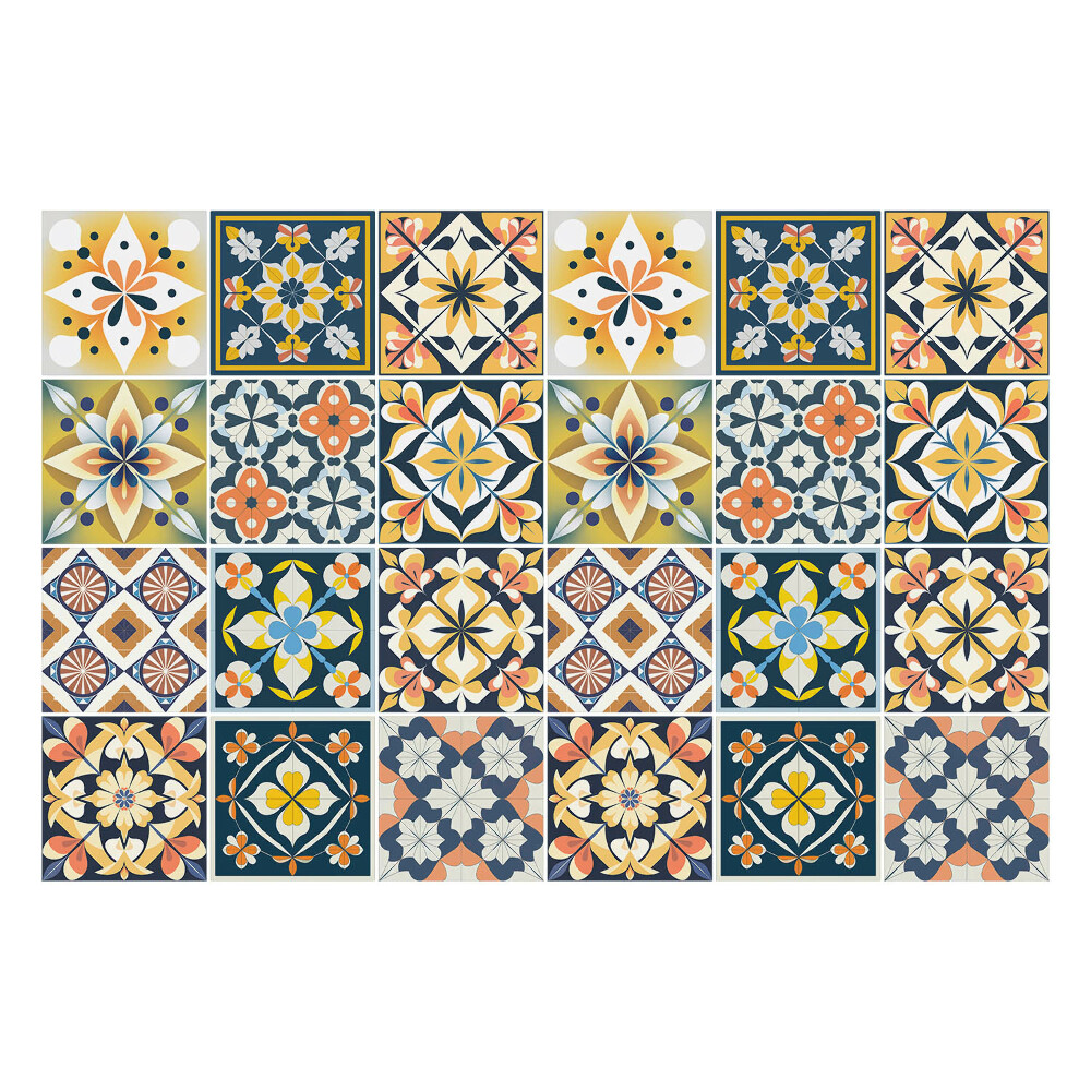 Autocolante gresie Motive florale în aranjament