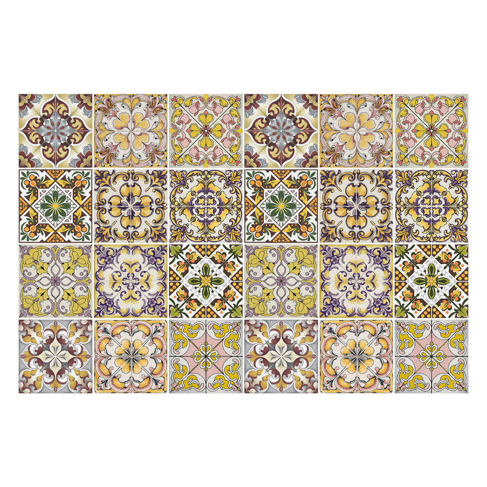 Autocolante pentru gresie Motive și ornamente florale