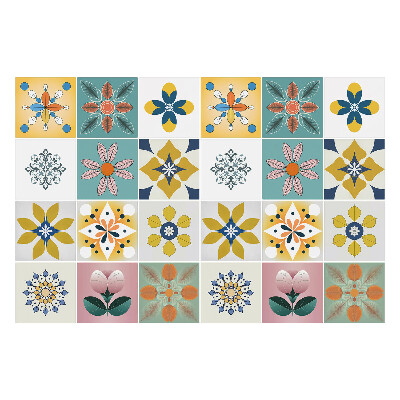 Autocolante gresie si faianta Motive florale în aranjament