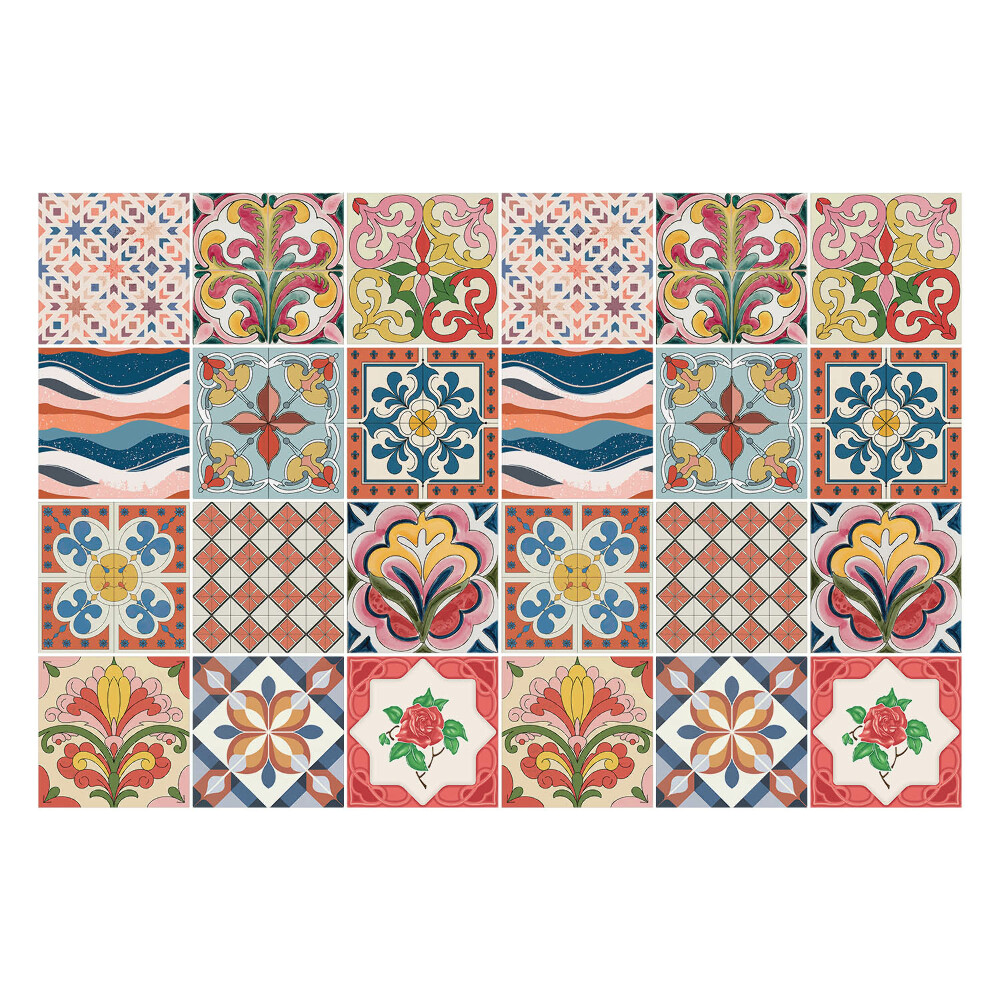 Autocolante pentru gresie O colecție de motive clasice