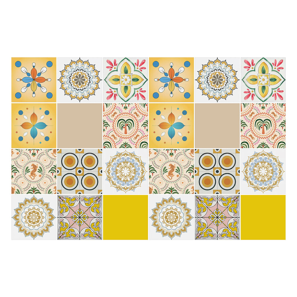 Autocolante gresie si faianta Motive vegetale interesante