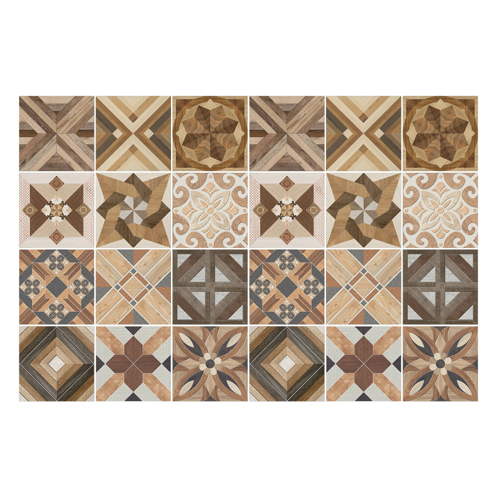 Autocolante gresie Forme din lemn