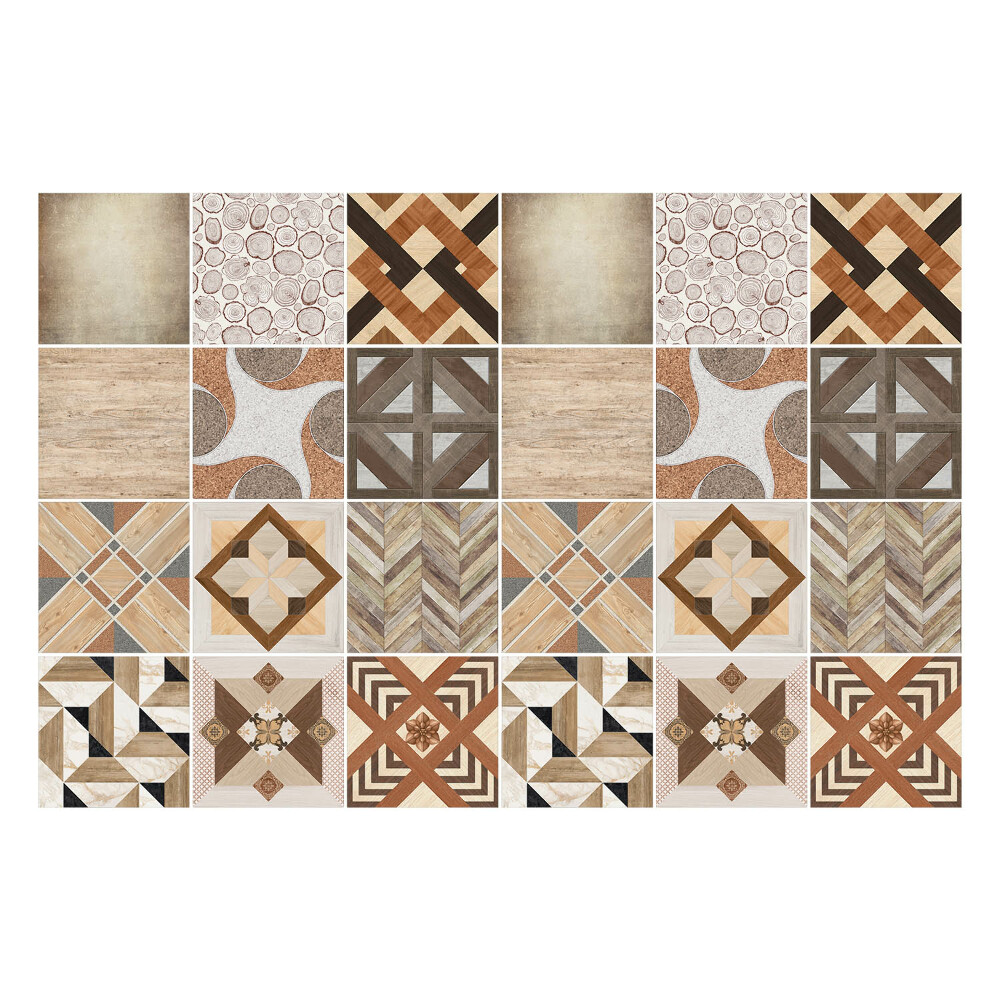 Autocolante pentru gresie Diverse motive din lemn