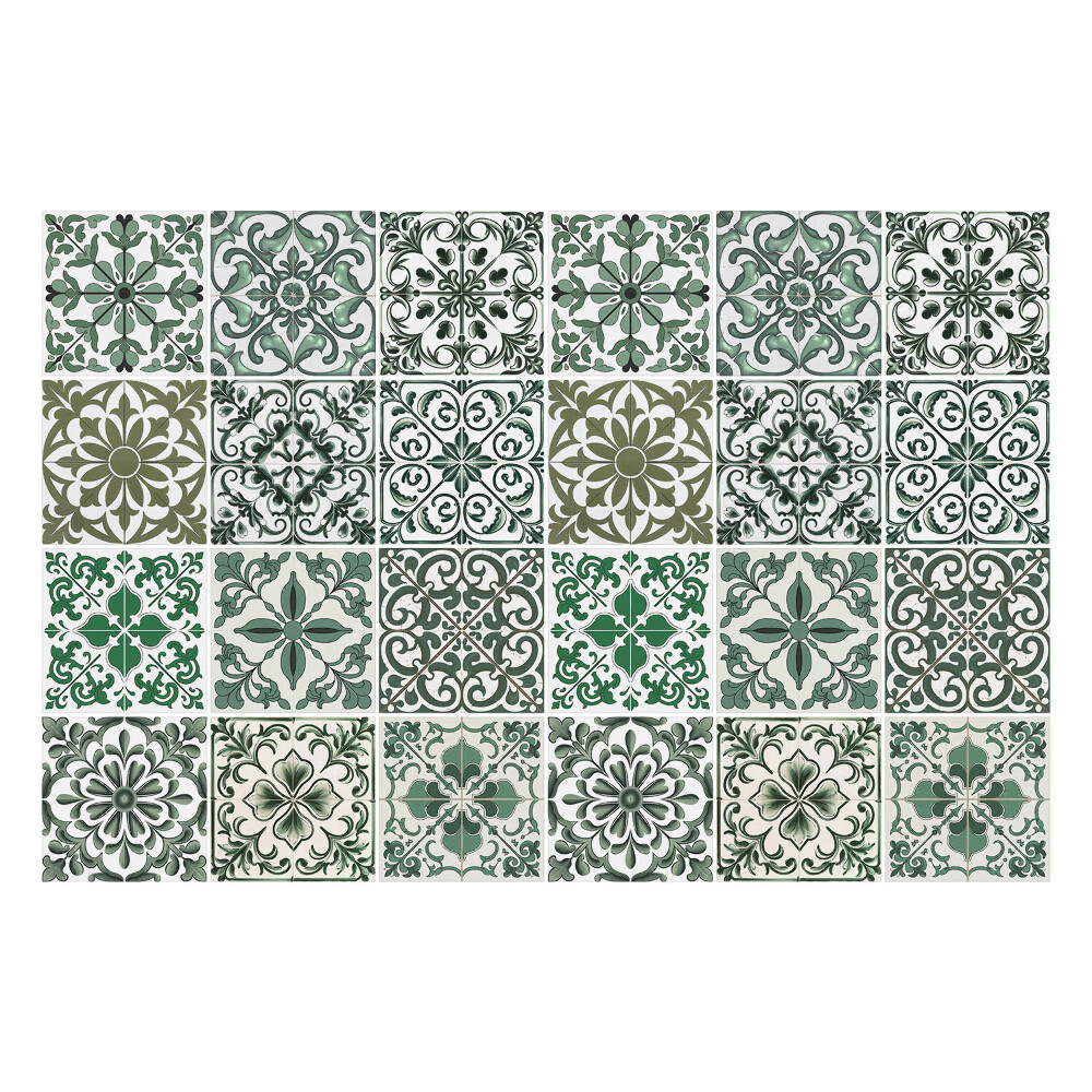 Autocolante gresie Motive vegetale clasice