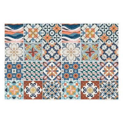 Autocolante gresie si faianta Motive orientale colorate