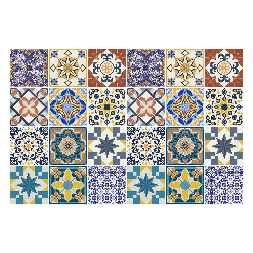 Autocolante pentru gresie Plăci cu motive decorative