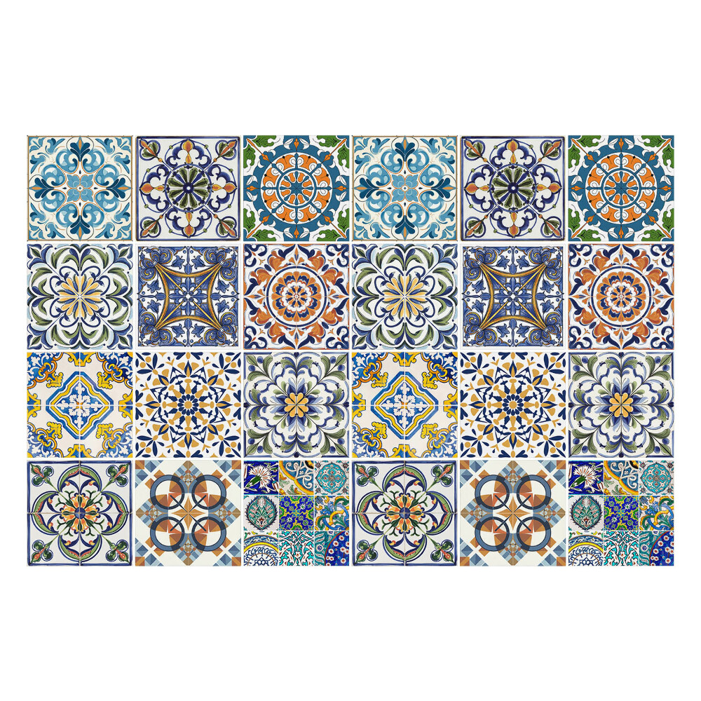 Autocolante gresie si faianta Mozaic ceramic cu ornamente