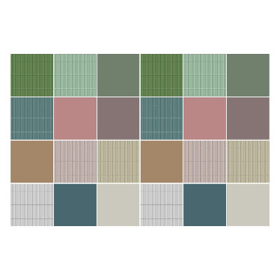 Autocolante pentru gresie Blocuri de culori geometrice