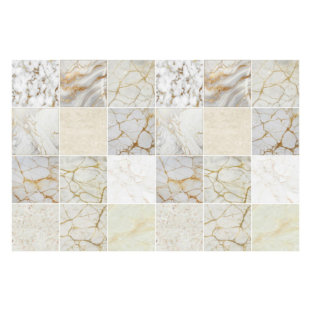 Autocolante gresie si faianta Mozaic elegant din marmură