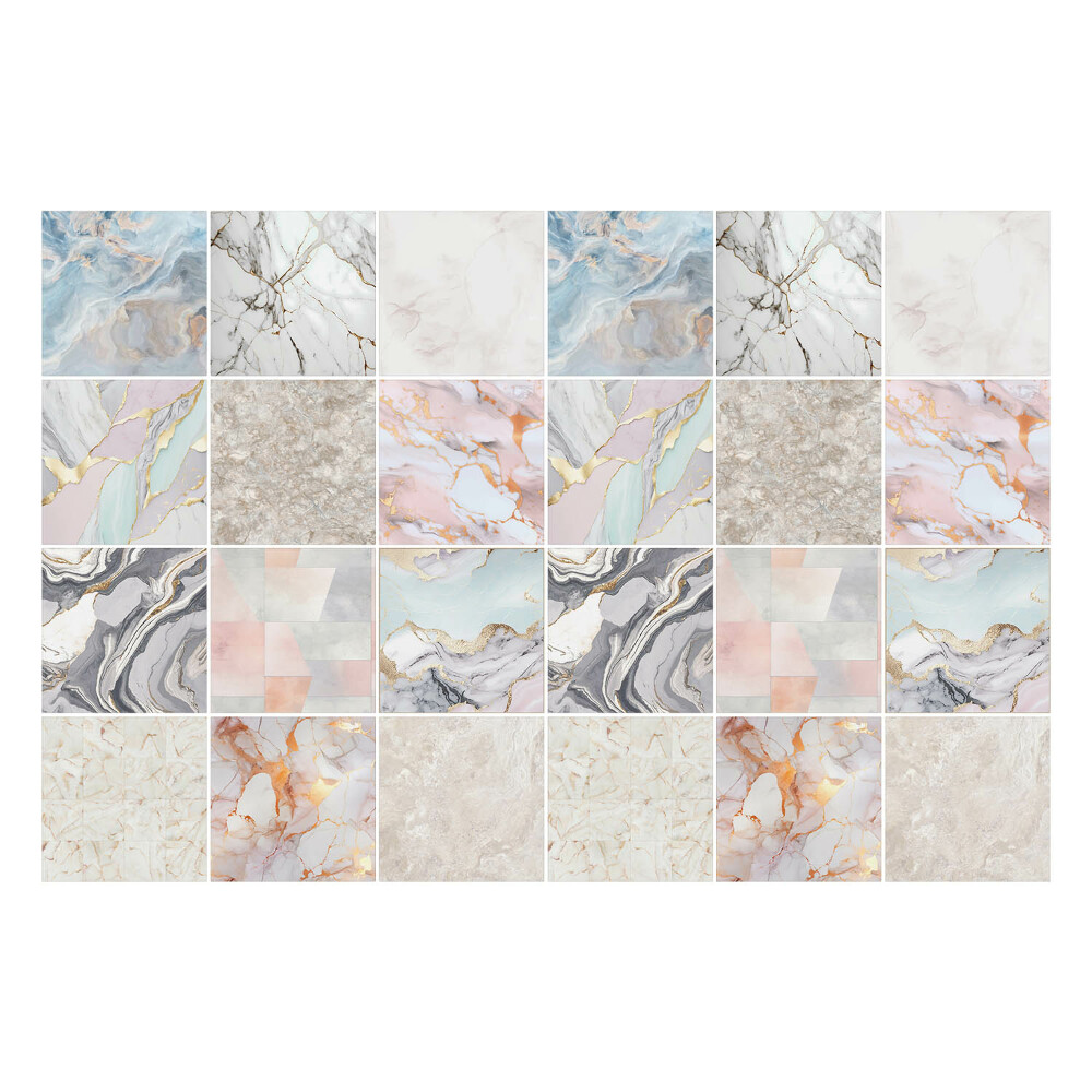 Autocolante gresie Motive elegante din marmură