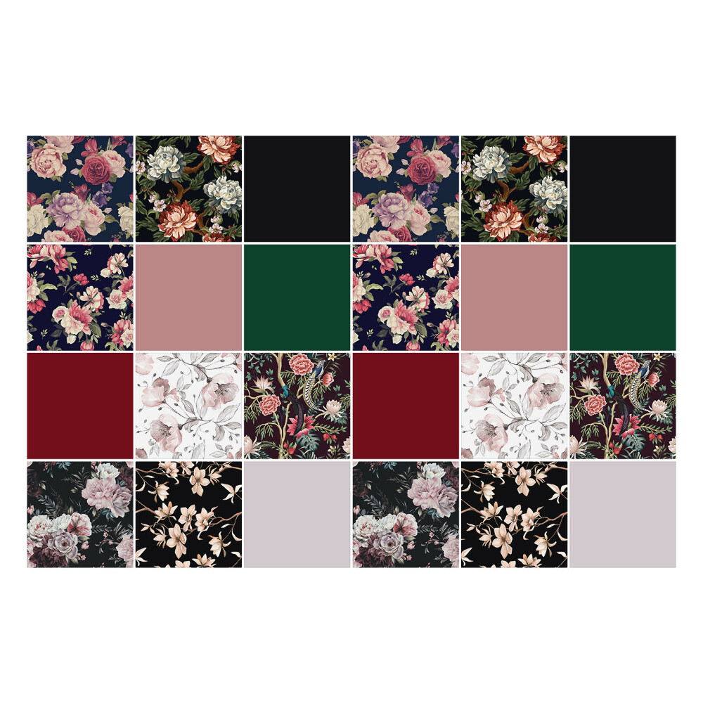 Autocolante pentru gresie Compoziții florale