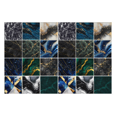 Autocolante gresie Mozaic elegant din marmură