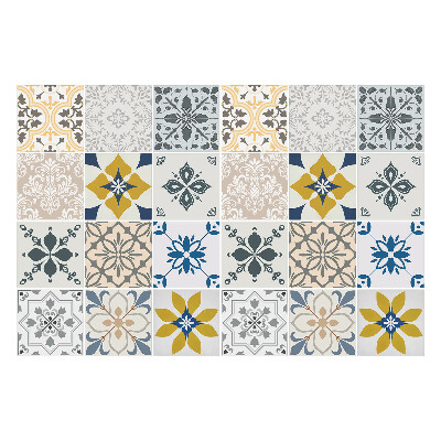 Autocolante pentru gresie Motive florale în aranjament