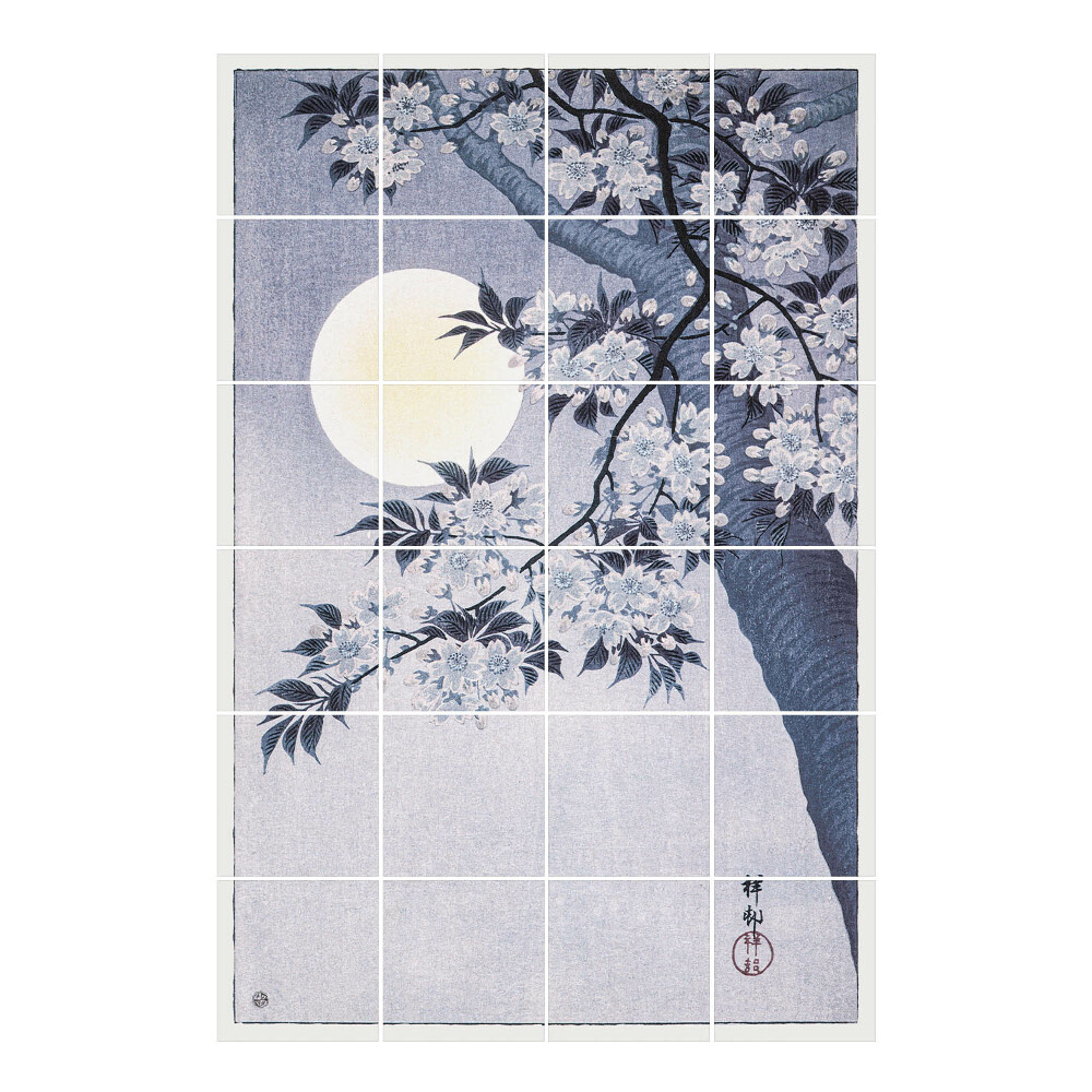 Autocolante gresie si faianta Ilustrație japoneză a naturii