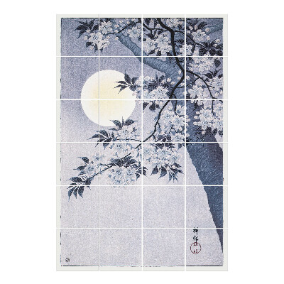 Autocolante gresie si faianta Ilustrație japoneză a naturii