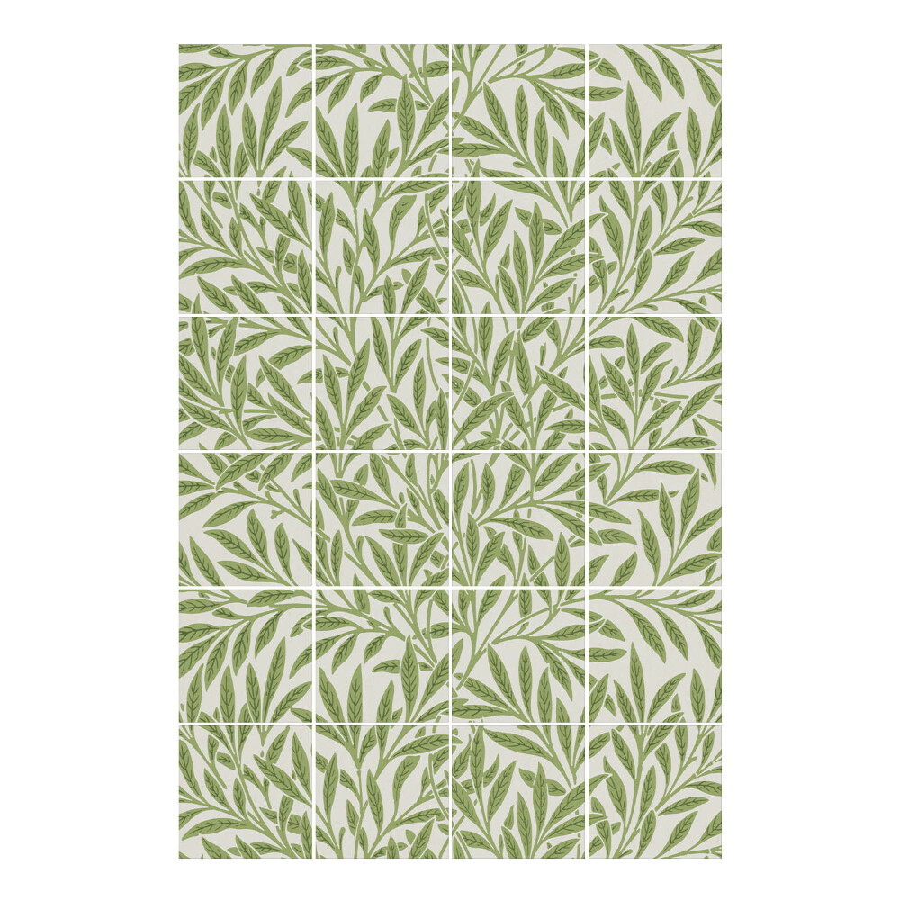 Autocolante gresie Frunze de salcie de William Morris