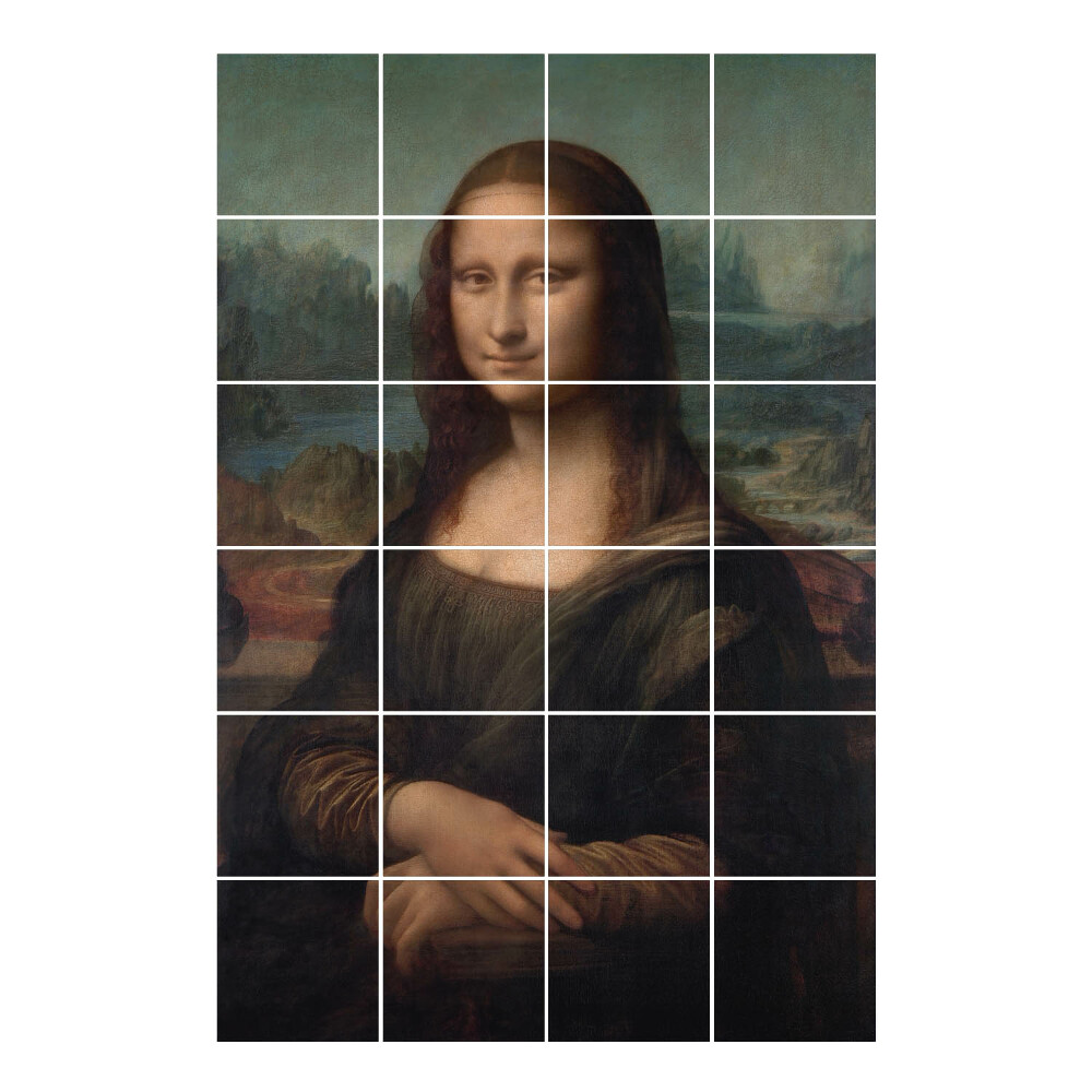 Autocolante pentru gresie Mona Lisa de Leonardo da Vinci