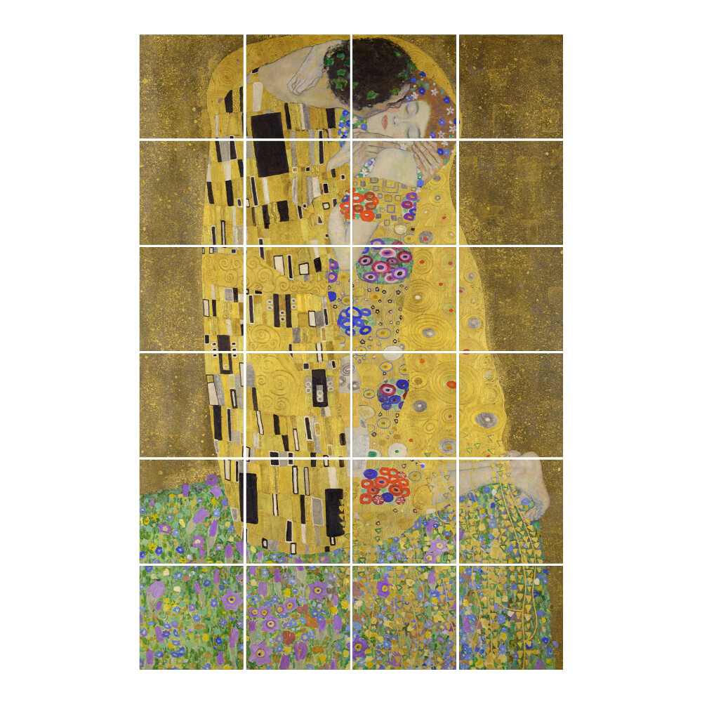 Autocolante gresie Îndrăgostiți în îmbrățișare