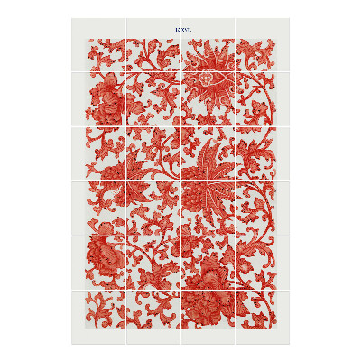 Autocolante gresie Motiv floral în ornamente