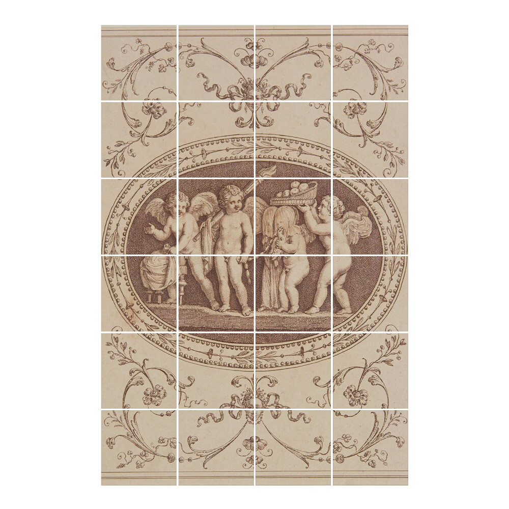 Autocolante gresie si faianta Îngeri cu daruri