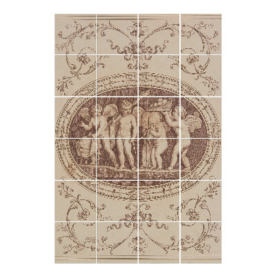 Autocolante gresie si faianta Îngeri cu daruri