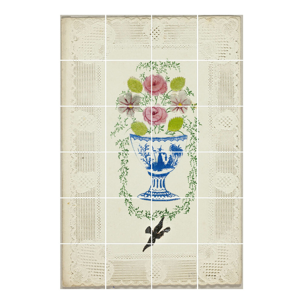 Autocolante gresie Vază cu flori