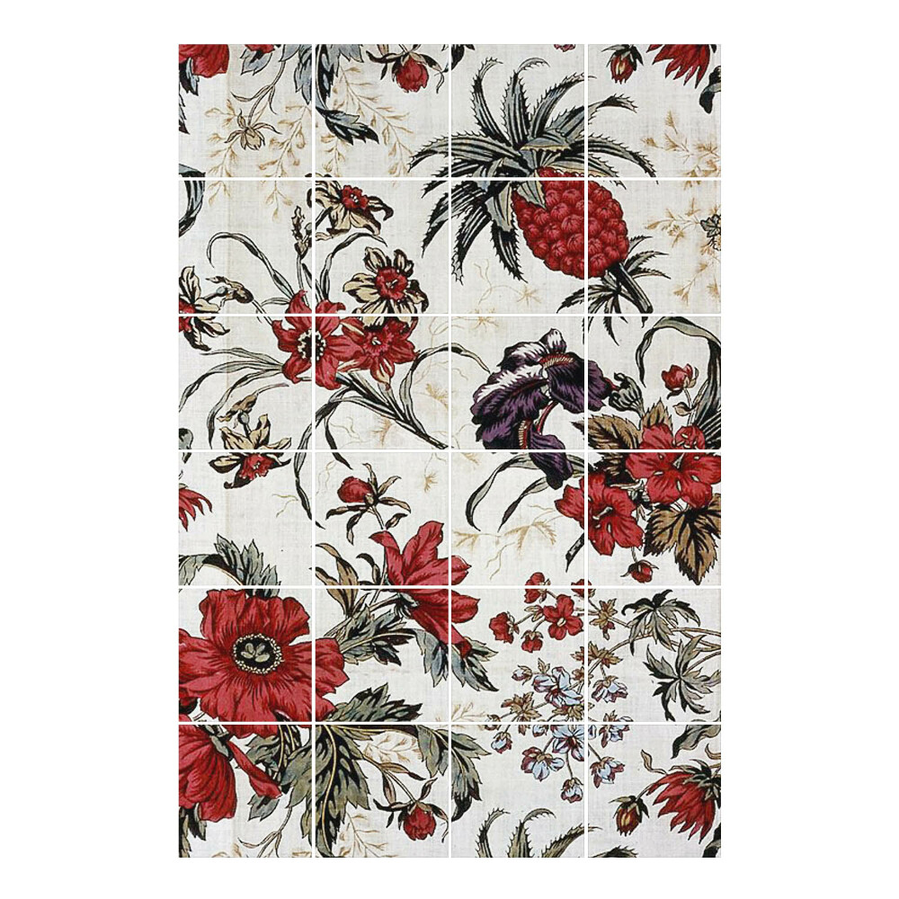 Autocolante pentru gresie Motiv floral tropical