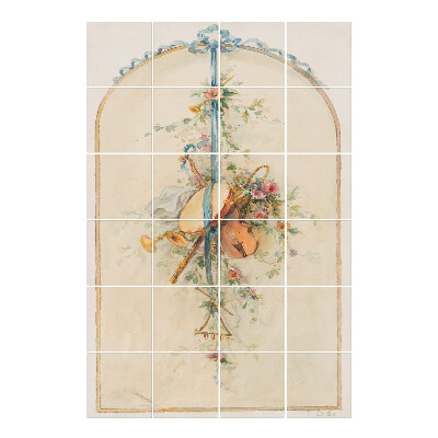 Autocolante gresie si faianta Accente muzicale în floră