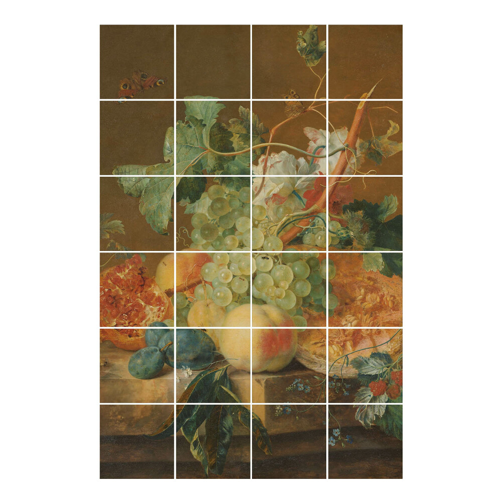 Autocolante gresie Natură statică cu fructe