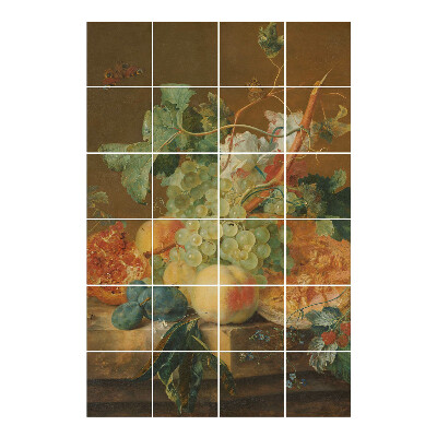 Autocolante gresie Natură statică cu fructe