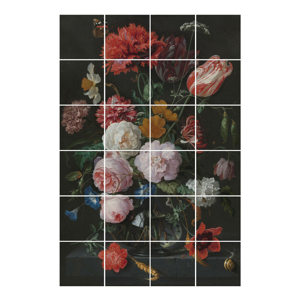 Autocolante gresie Aranjament floral într-o vază