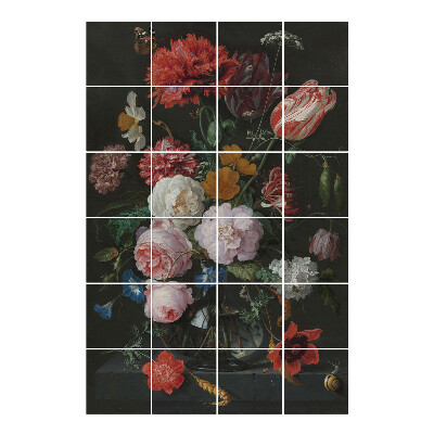 Autocolante gresie Aranjament floral într-o vază