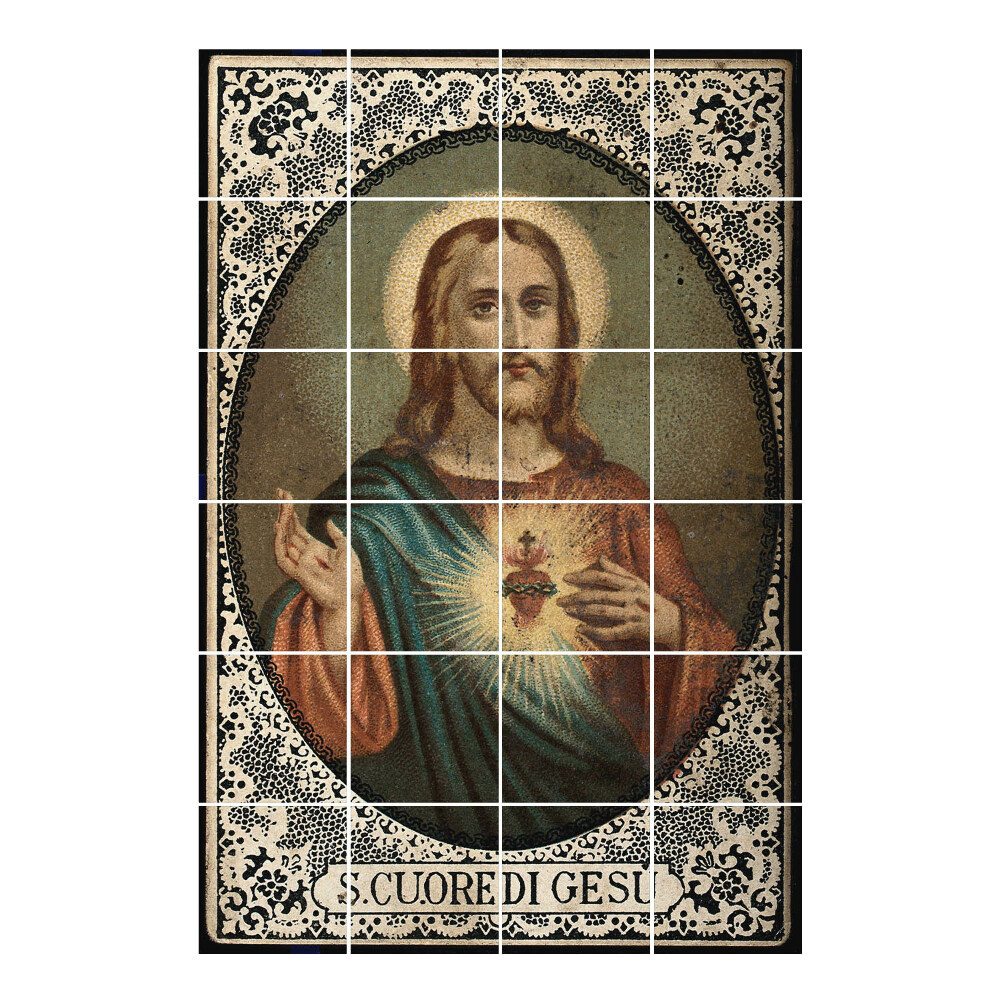 Autocolante gresie si faianta Inima lui Isus în splendoare