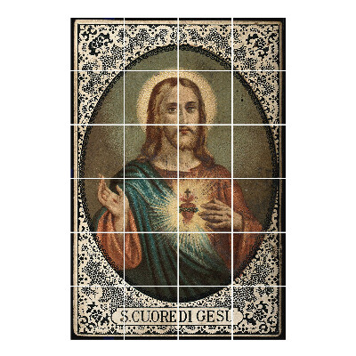 Autocolante gresie si faianta Inima lui Isus în splendoare