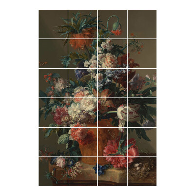 Autocolante gresie Aranjament floral într-o vază