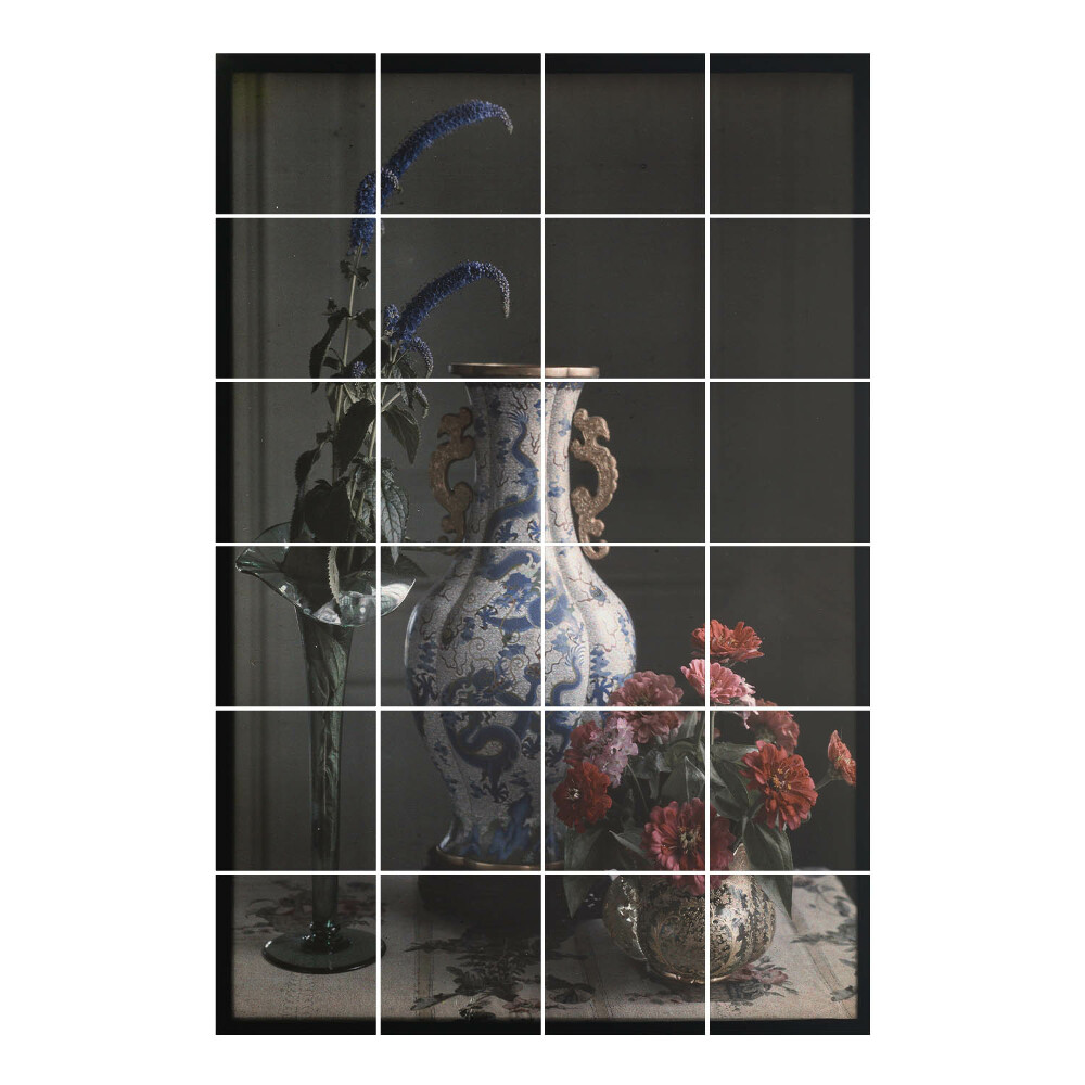 Autocolante gresie si faianta Vază cu flori