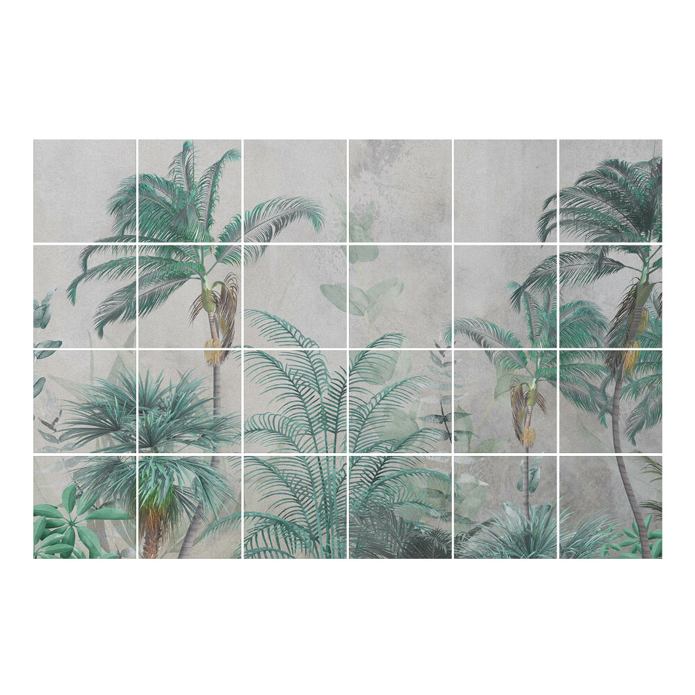Autocolante pentru gresie Junglă tropicală