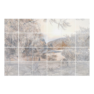 Autocolante gresie si faianta Un peisaj idilic al naturii